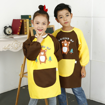 Childrens hood painting autumn and winter baby anti-wear long sleeve anti-fouling drawing clothes men and women eating apron customised logo