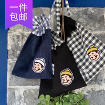 ●JY groceries●Korea dgsangsa coffee shop original boy summer storage bag handmade spot