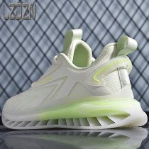 Summer sports air cushion mens shoes marathon mens running shoes casual tide shoes dad small white spring summer