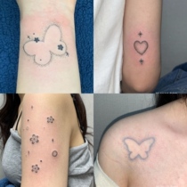 Wasteland plan original fresh butterfly tattoo stickers cute cartoon color set ins Wind waterproof long lasting men and women