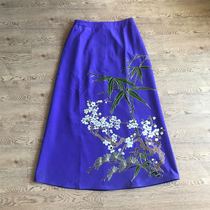  Cloud decoration totem original embroidery womens skirt 2021 new national style plum bamboo pine a version of the skirt