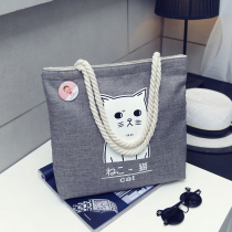 Large bag travel light luggage handbag bag super large capacity clothes Korean version of canvas cute female students