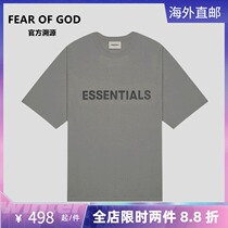 FEAR OF GOD ESSENTIALS Brief about 100 hitch Chest Front Letter Short Sleeve Men And Women High Street Trend T-shirt Summer