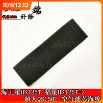 Suitable for Sea King HS125T HS125T-2 star Superman QS150T air filter sponge filter