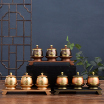 Pure copper water Cup for the Buddha cup in front of the family Buddha to worship the fairy god of wealth to attract money for the Cup of Buddha Cup Buddha Cup