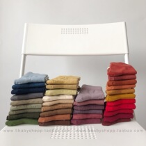 Autumn-winter socks female midbarrel socks gentle milk oil color series pure cotton pure color heaps stocking stocking this year large red hawthorn color