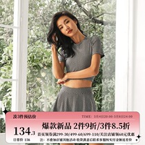 La Nikar Tennis dress for women running anti-light plaid professional fitness Hip Skirt Yoga Sports Short Skirt Suit