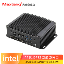 Datang 12th generation Intel J6412 quad-core industrial computer 6 serial port dual network port machine vision controller unattended terminal