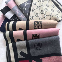  Korean version of cashmere scarf womens winter warmth wild tide ins shawl dual-use spring and Autumn thin fashion outer collar
