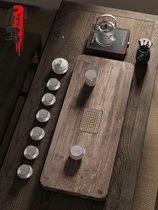 Kitchen Horse light extravaganza Bamboo Black Sandalwood Solid Wood Ujinshi Small Tea Pan Tea Sea Kung Fu Bamboo Home Office Tea Set Large Number