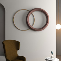 Italian wrought iron wall decoration pendant light luxury metal bedroom living room wall creative wall decoration minimalist round