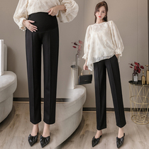 Pregnant women pants Spring Wear fashion Korean version of Underbelly leggings spring wear professional wear pants Spring