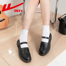 Huili small leather shoes women summer 2021 New British style Japanese jk shoes women single shoes one word button Mary Jane shoes women