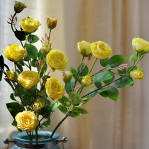 Interior decoration fake flowers special clearance plastic rose seedlings blue enchantment meat plants