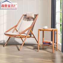 Balcony Chair Home Modern Minimalist Sloth-Back Rattan Chair Casual Single Bedroom Vines SOFA SEAT NET RED