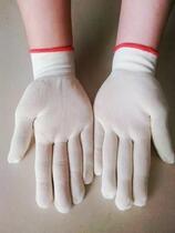 Wholesale disposable winter labor protection gloves cotton linen plus white cotton gauze White factory thin electric welding