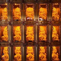 Aluminum alloy one thousand Buddha wall intelligent ten thousand Buddha wall one thousand Buddha niche ten thousand Buddhas shrine Buddha Statue Ground palace Deposit shelf