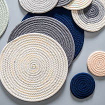 Thickened Nordic placemat insulation mat Table mat Anti-hot bowl mat Household high temperature large plate mat Kitchen pot mat