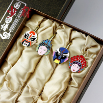 Peking Opera Facebook Metal Bookmarks Chinese style features small gifts souvenirs to teachers Classical cultural gifts