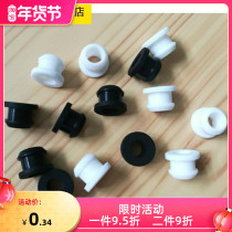 Environmental protection high temperature upside-down-hole silicone rubber double-sided grommet button coil coil sealing ring