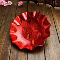 Candy plate wedding ceremony home wedding Chinese style retro Chinese style happy plate creative wedding banquet dry fruit plate Red celebration