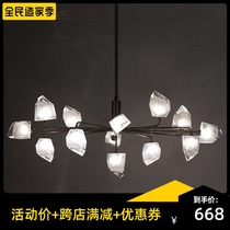 Postmodern light luxury modeling chandelier designer creative fashion Nordic simple living room dining room bedroom minimalist chandelier