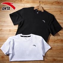 Anta T-shirt short sleeve mens white quick-drying summer 2021 New loose breathable casual half-sleeve sports shirt