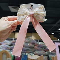 Butterfly knot new Korean version of leather gluten sweet and beautiful full new rope fresh and swing piece hair decoration in ancient wind headwear hair clip