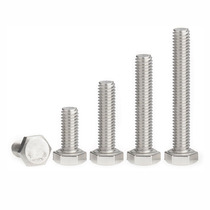 M2M3 304 stainless steel full tooth small external hexagon bolt screw * x3x4X5Xx6x8x14x18x22x50