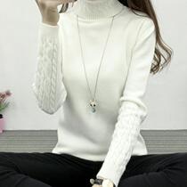 Teenage girl girl high collar junior high school student sweater student sweater base shirt Korean autumn and winter