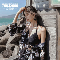 Yi Meishan swimsuit women 2021 new hot spring fashion conservative Korean ins covering belly thin hot spring swimsuit