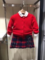 Clothing for children Clothing Special Cabinet Domestic 2019 Springgirl Girl Round Collar Jersey Jacket CK91121k