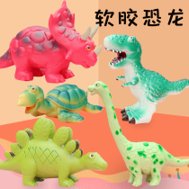 Rubber dinosaur toy soft silicon plastic children gift female boy simulation Brachiosaurus Stegosaurus marine animal model