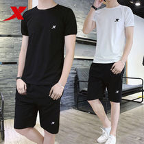 Special step men 2021 quick-drying breathable short-sleeved shorts half-sleeve casual two-piece running sportswear men