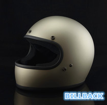 Special Biltwell gringo rogue retro Matt Silver Harley motorcycle helmet full helmet