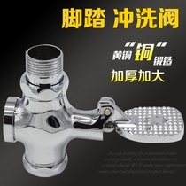 Foot type squatting toilet toilet squat pit urinal flushing delay time self-closing door toilet water valve foot switch