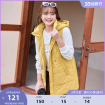 (Qingkura RMB150 ) Large code Female dress Fat mm Winter dress Light and thin adjustable closeted waist cotton padded jacket waistcoat for waistcoat