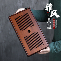 Gavin simple solid wood tea tray day style bamboo qutian tea furniture suit tea sea tray water storage yale tea tray