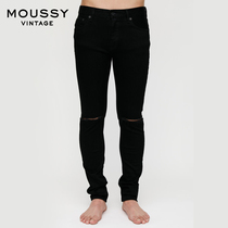 MOUSSY Vintage mens 2021 spring and summer new solid color straight denim pants 025DSC12-4080