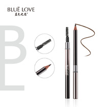 Blue love soft eyebrow pencil natural and long-lasting waterproof sweatproof easy color no decolorization female beginners