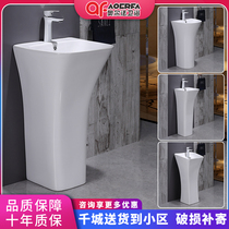 Integrated column basin Ceramic Balcony Basin wash basin Eurostyle toilet upright type washbasin floor type Handwashing table