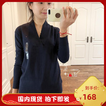 (Spot) Canada TOMMY Ms. Tommy Ladies base small V collar temperament sweaters jersey