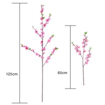 Simulation fake peach blossom branches dried flowers wax plum flowers cherry blossoms decorate the living room with plastic silk flower flower arrangement ornaments for wedding