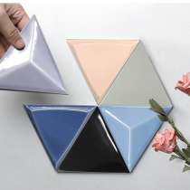 Nordic kitchen toilet tile triangle handmade brick balcony bathroom bar small tile wall tile floor tile