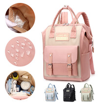 Korean version of the fashion mommy bag large capacity shoulder back multi-function girl heart milk powder mother and baby backpack manufacturer