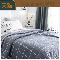Summer cool quilt double 200x230cm super soft washed cotton summer quilt single 1 5 student air conditioning quilt summer thin quilt