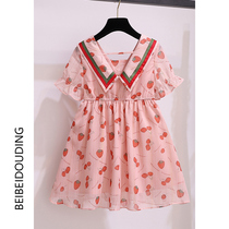 Girls dress 2021 New Korean version of tidal Summer Girl summer thin Cherry puffy fairy skirt