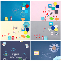  Magnetic Ruyi childrens magnetic soft blackboard wall stickers creative household magnetic black and white board graffiti wall easy to wipe environmental protection customization