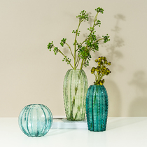 LIMlife Nordic creative Cactus glass vase Light luxury ins living room dining table Hydroponic flower arrangement ornaments