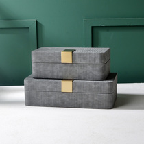 Entrance key storage box living room TV cabinet wine cabinet decoration jewelry box decoration new Chinese light luxury style high-end